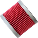 Oil Filter Red / Silver For Hyosung CRUISE 125 I 1997 - 40 MM
