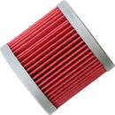 Oil Filter Red / Silver For Arctic Cat (Textron) 400 2X4 2004-2008 - 44 MM