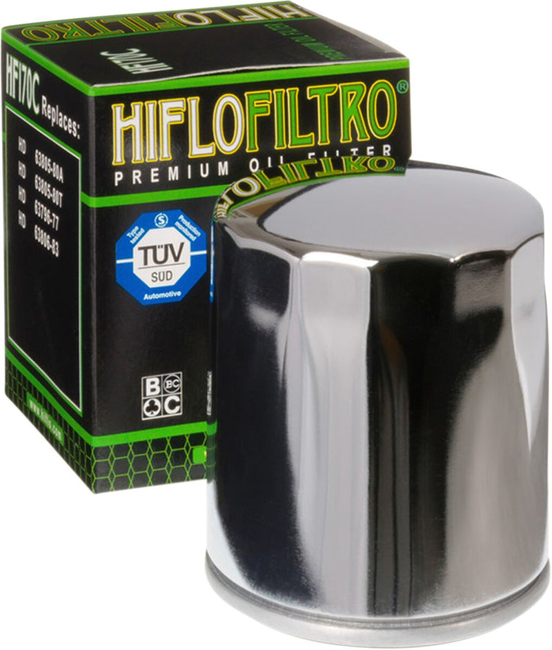 Premium Oil Filter Chrome For Harley Davidson FLHR 1340 1996-1998 - 92 MM