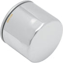 Premium Oil Filter Chrome For Harley Davidson FLH 1340 1982-1984 - 68 MM