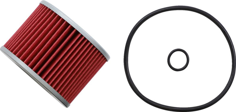 Oil Filter Black / Red / Silver For Benelli 750 SEI 1974-1977 - 56 MM