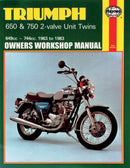 Motorcycle Repair Manual For Triumph BONNEVILLE 650 T120 1963-1973