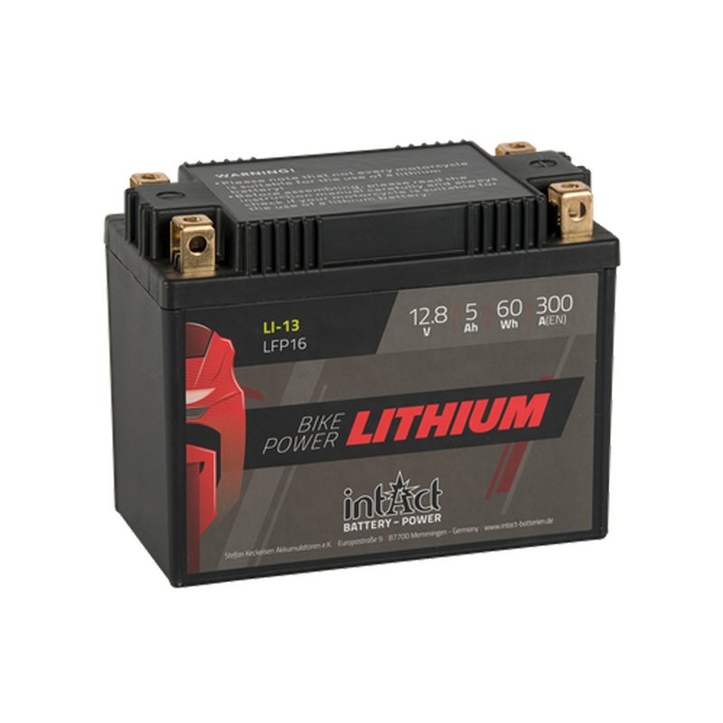 Bike-Power Lithium LiFePO4 Battery LFP16 [12.8V 5.0Ah 60Wh]