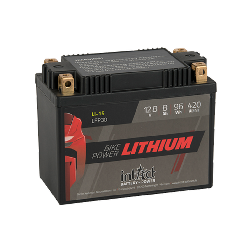 Bike-Power Lithium LiFePO4 Battery LFP30 [12.8V 8.0Ah 96Wh]