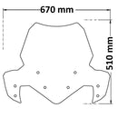 Screen With Integrated Side Flaps For Benelli TRK 702 2023>