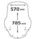 High Screen Clear For Burgman 650 2013-2017