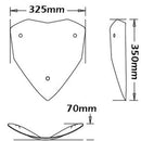 Low Screen Black For Ducati Multistrada 1200 Enduro 2015>