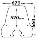 Medium Screen With Anti-Sun Refraction Clear For Honda Vision 110