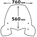 High Screen Clear For Kymco People S 300 2008 - 2013