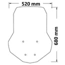 Medium Screen Clear For Aprilia SR GT 125 Screen Printed