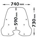 High Screen With Anti-Sun Refraction Clear For Kymco People S 125i - 150i ABS from 2018