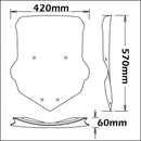 Touring High Screen Light Smoke For Yamaha Tracer 900 2015-17