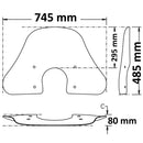 Summer Screen Light Smoke For VESPA 300 GTS HPE And 125 GTS I-GET