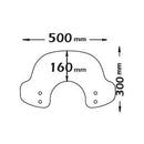 Fashion Screen Dark Smoke For Vespa PX 125 2010>2017