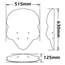 Height Adjustable Screen Clear For Quadro 3, S, 4, Qooder, QV3