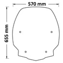 High Screen With Anti-Sun Refraction Clear For Honda SH 125I 150I 350I