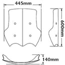 High Screen Clear For Moto Guzzi Stelvio 1200 4V