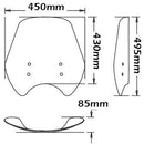 High Screen Clear For Moto Guzzi V7 / V9