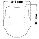 Rally Screen Black Matte For Suzuki V-Storm 1050 2022>