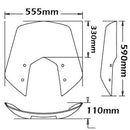 High Screen Clear For BMW R 1200 ST 2004 - 2007 ISC950-T