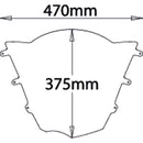 Double Bubble Screen Light Smoke For BMW R 1200 S 2004 - 2006