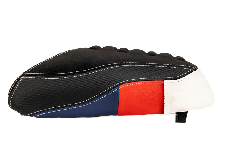Comfort Pillion Seat Black / Blue / Red - Trophy For BMW R1200 GS 2013-2019