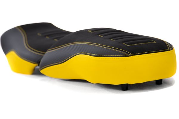 Comfort Pillion Seat Black / Yellow - 40th Anniversary For BMW R1200 GS Adventure 2013-2019