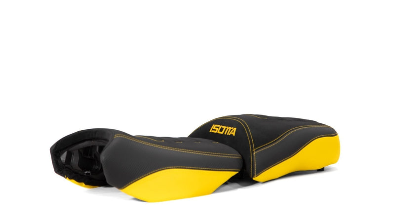 Comfort Riders Seat - Lowered Black / Yellow - 40th Anniversary For BMW R1200 GS incl. Adventure 2013-2019