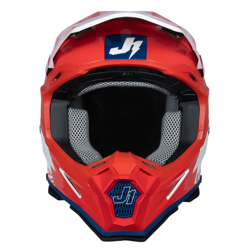 J22 Motocross Helmet Revolt Red / Blue / White