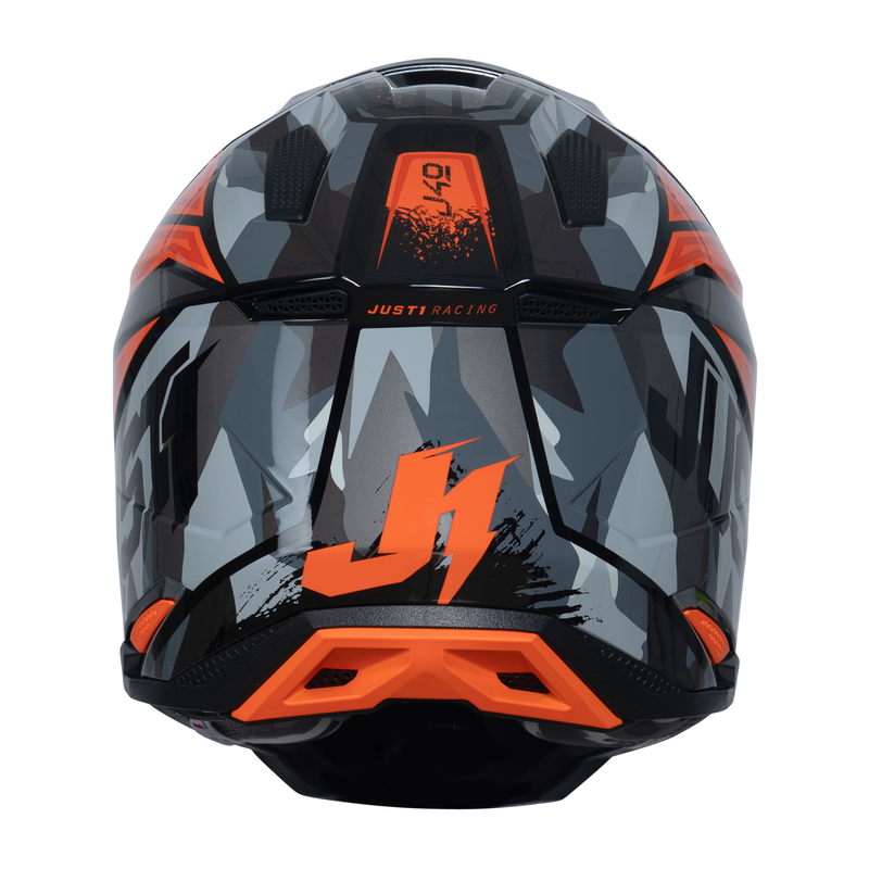 J40 Motocross Helmet Shooter Camo / Orange / Black