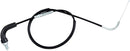 Black Vinyl Throttle Cable Black For Kawasaki KDX 50 - Standard