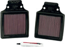 OE Replacement High-Flow Air Filter Black / Red For Kawasaki ZX-12 R 2000-2006