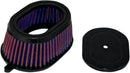 High-Flow Air Filter Black / Red For Kawasaki KLR 650 1987-2018