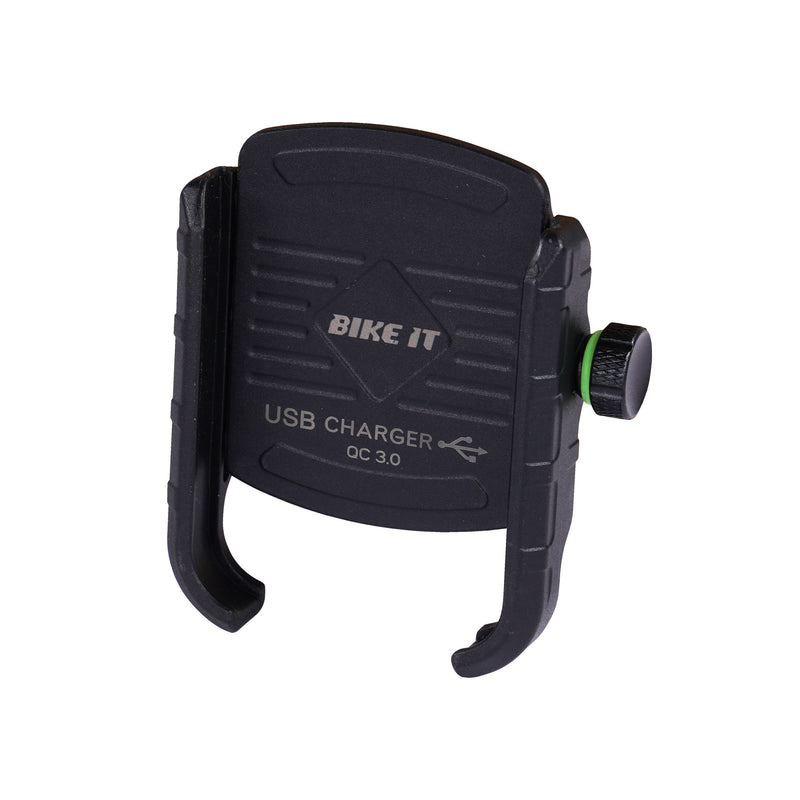 Compact Motorcycle USB QC3.0 Phone Charger Holder