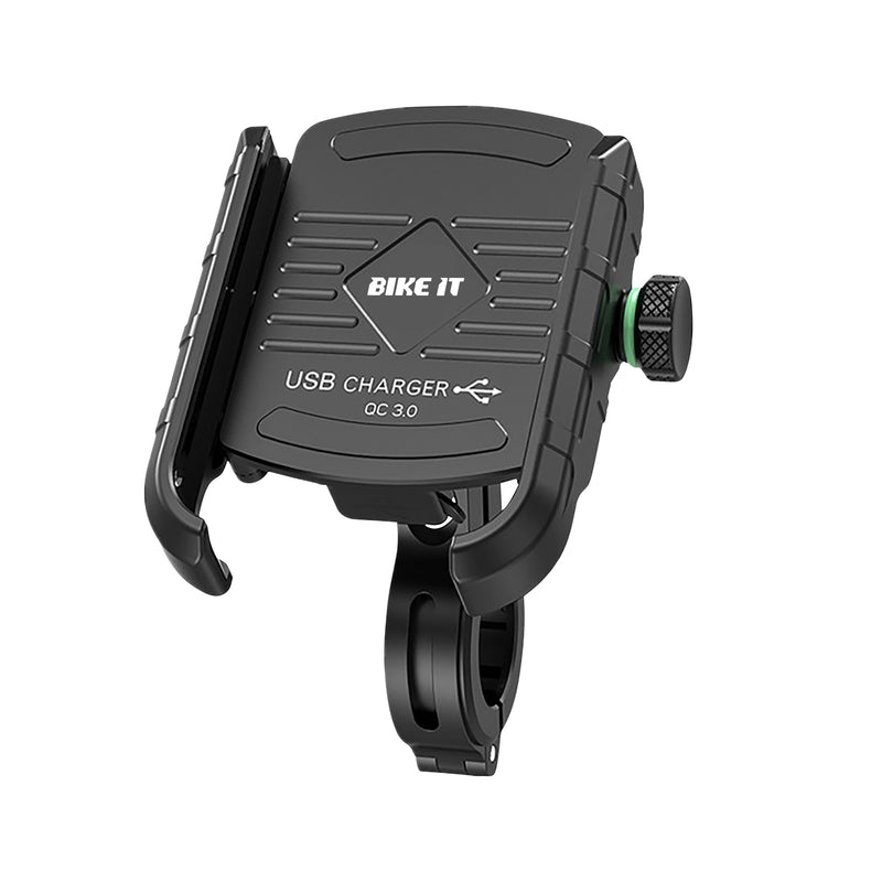 Compact Motorcycle USB QC3.0 Phone Charger Holder