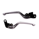 Adjustable CNC Long Lever Set Titanium With Black Adjuster -