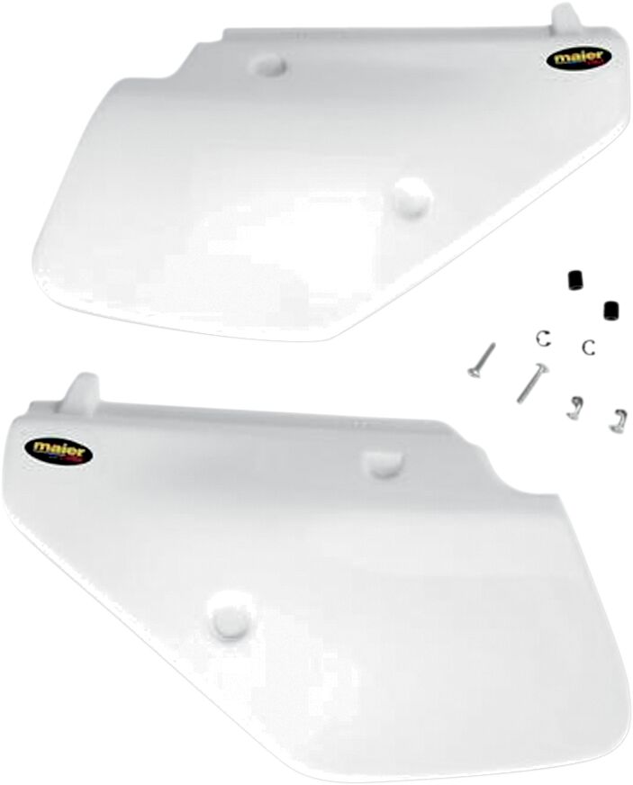 Replacement Side Panels White For Suzuki DR 250 S 1990-1992