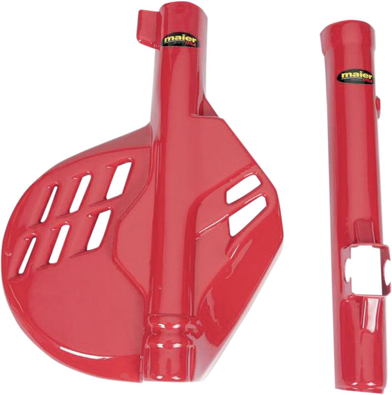 Fork/Disc Guard Kit Red For Honda CR 125 R 1985-1989