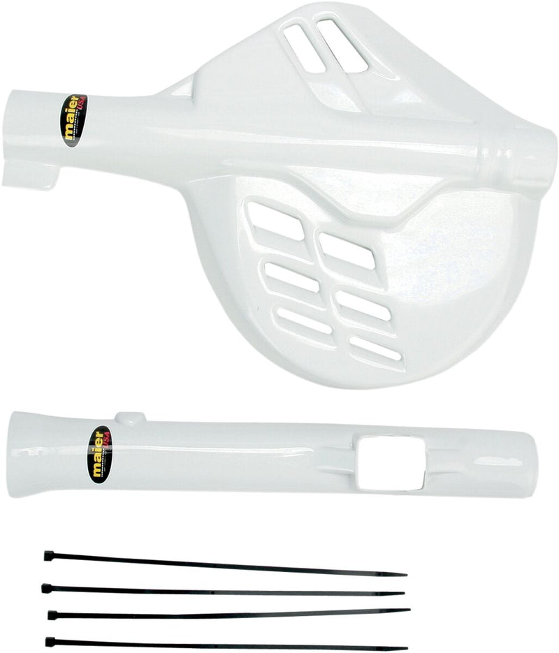 Fork/Disc Guard Kit White For Honda CR 125 R 1985-1989