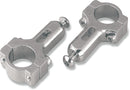 Aluminum 7/8" Handguard Mount Clamps Polished / Silver