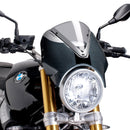 Retrovision Nose Fairing Carbon Look With Light Smoke Screen For BMW R NineT 2014>2024