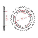 Performance 1220-36 Steel Rear Sprocket