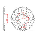 Performance 1334-41 Steel Rear Sprocket