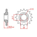 Performance 1538-15 Steel Front Sprocket