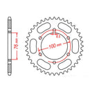 Performance 1844-52 Steel Rear Sprocket