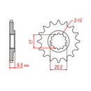 Performance 1907-14 Steel Front Sprocket
