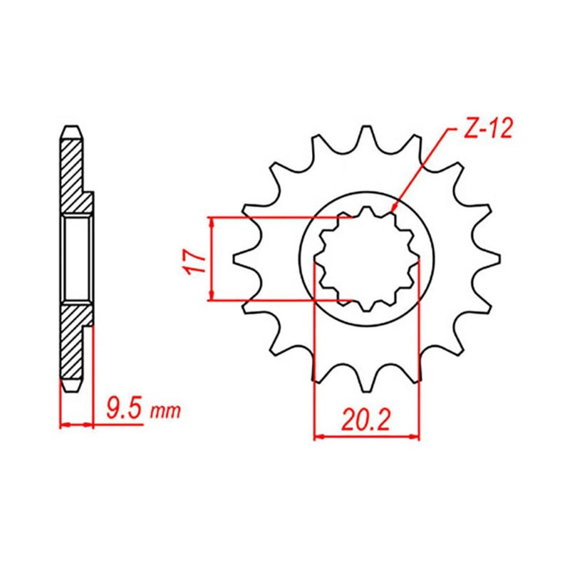 Performance 1907-14 Steel Front Sprocket