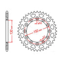 Performance 251-49 Steel Rear Sprocket