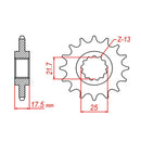 Performance 297-15 Steel Front Sprocket