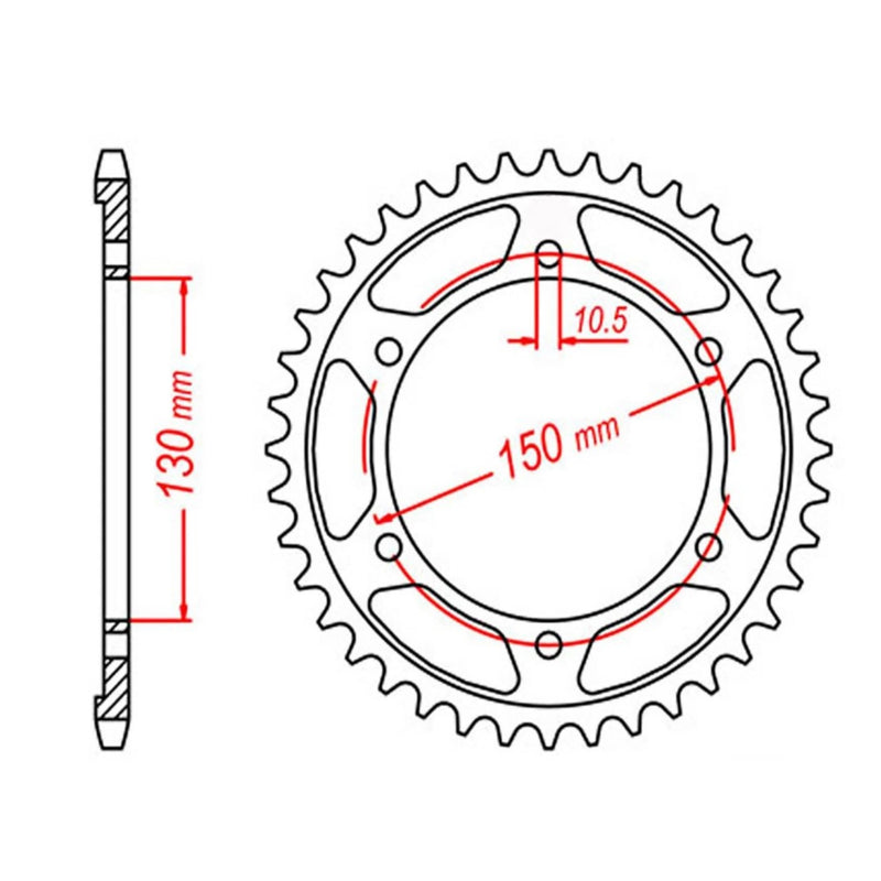 Performance 300-48 Steel Rear Sprocket